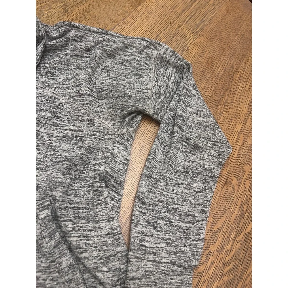 Athleta Gray Space Dye Cowl Neck Hoodie Size Medium